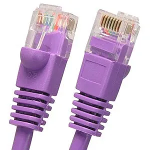 0.5Ft Cat6 UTP Ethernet Network Booted Cable Purple