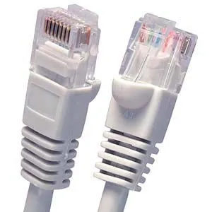 100Ft Cat5E UTP Ethernet Network Booted Cable Gray