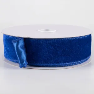 1.5" Deluxe Velvet Satin Backing Ribbon: Royal Blue (10 Yards)