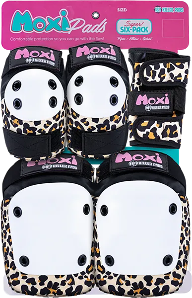 187 6-Pack Pad Set S/M-Moxi Leopard