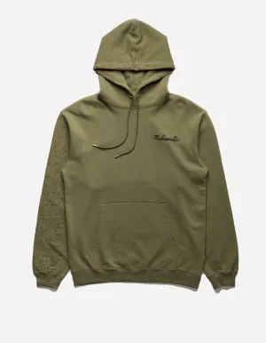 5075 Dragon Bamboo Hooded Sweat Olive OG-107F