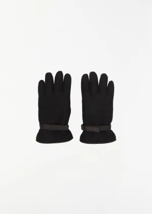 Alpaca Wool Gloves — Black