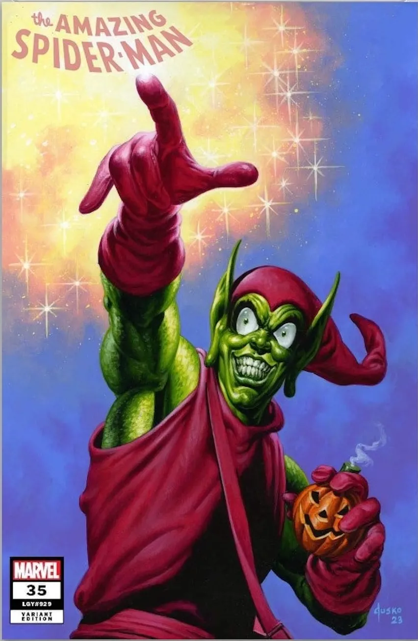 AMAZING SPIDER-MAN 35 JOE JUSKO GREEN GOBLIN NYCC VARIANT