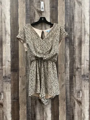 Animal Print Romper She   Sky, Size M