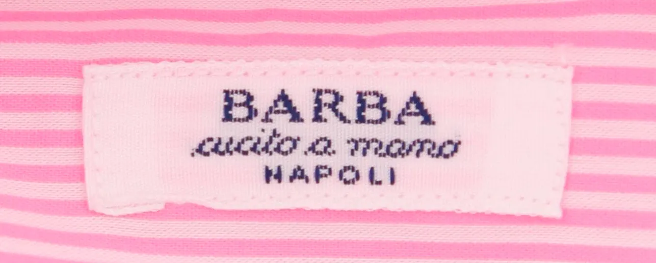 Barba Napoli Pink Shirt - Slim