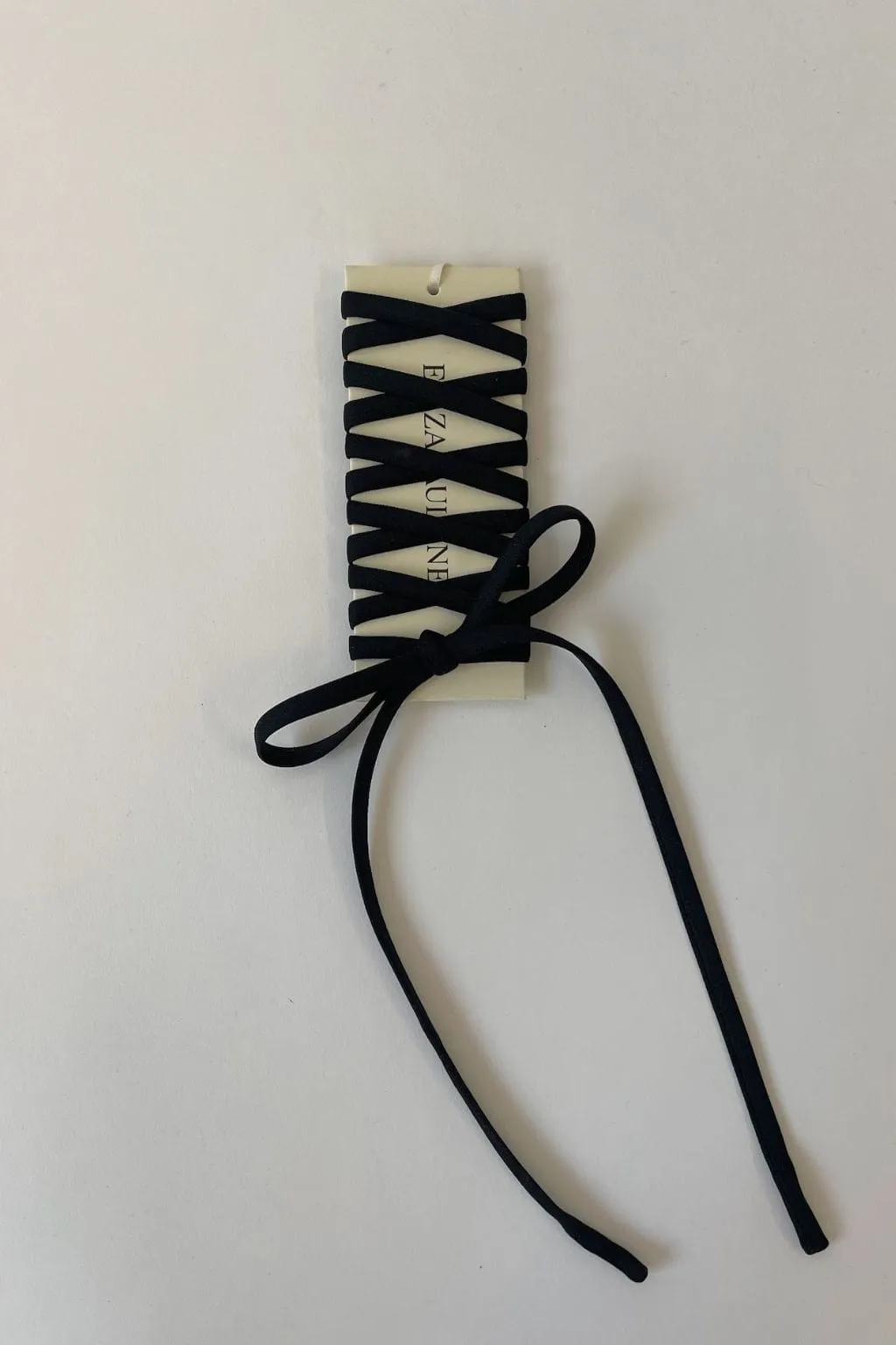 Bow-tie Spaghetti Strap Black