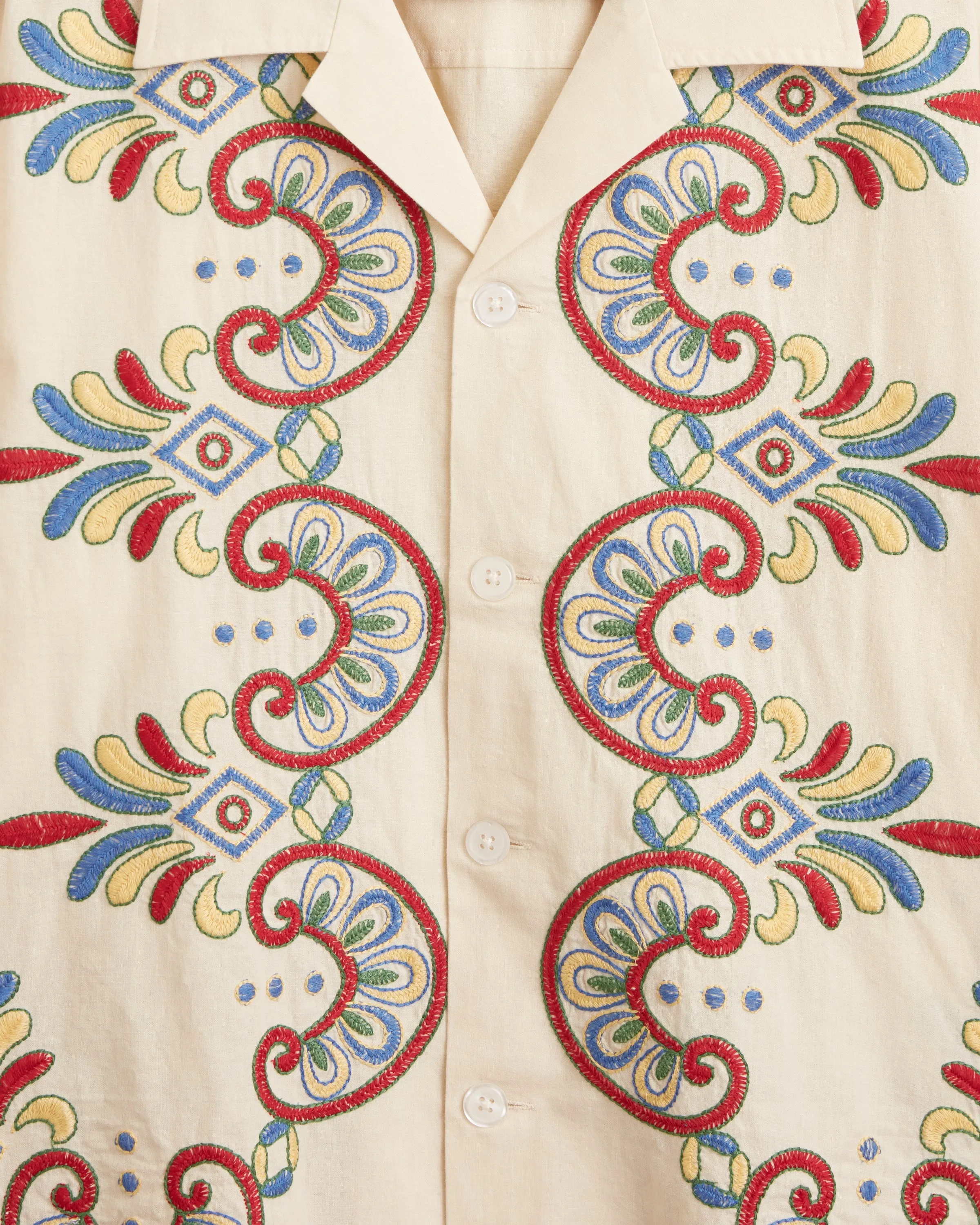 Embroidered Carnival Long Sleeve Shirt