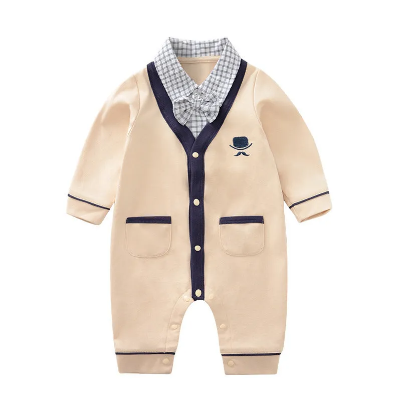 Fake Two Outer Clothing Newborn Clothing Crawl