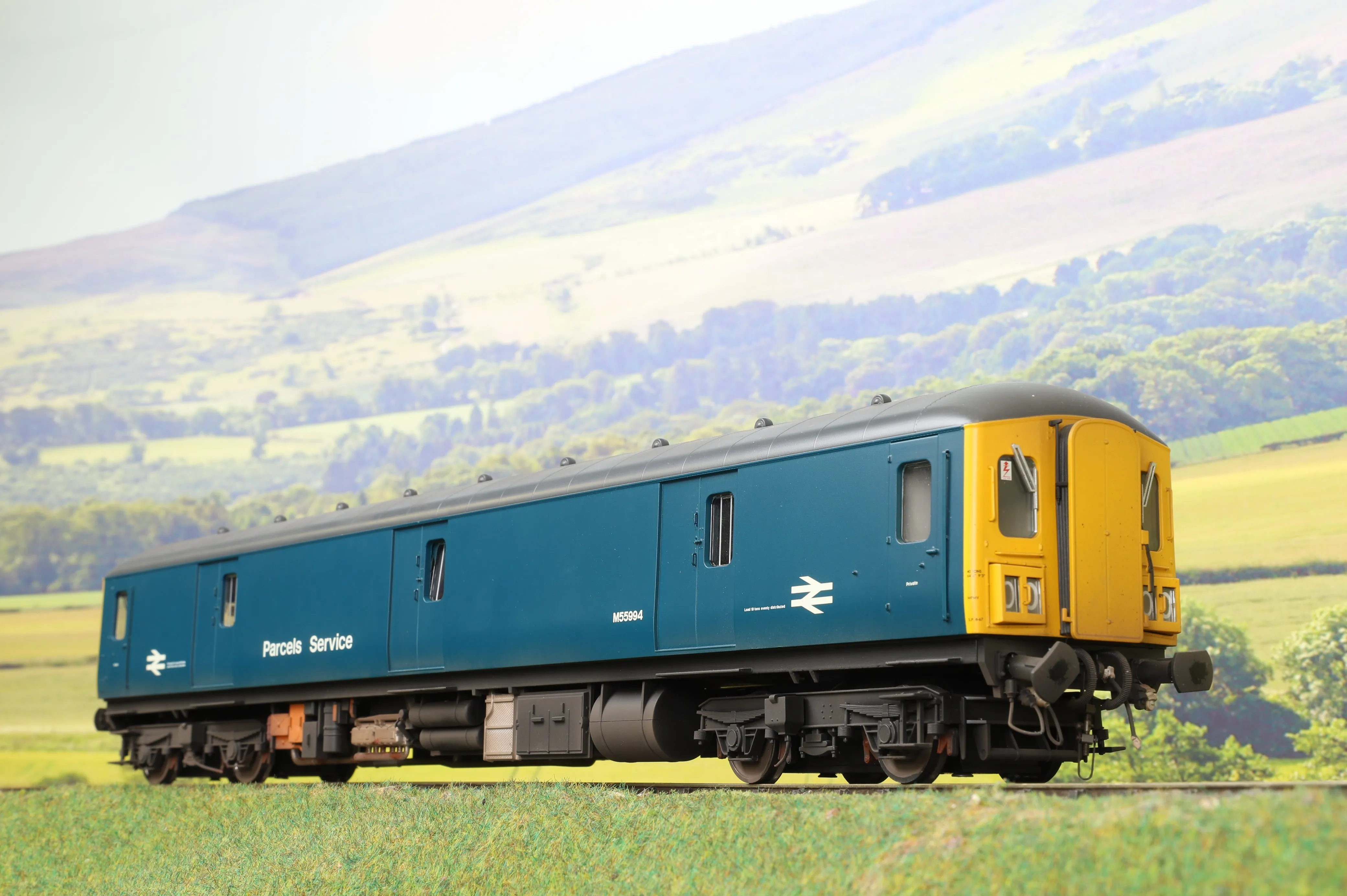 Heljan O Gauge 8913 Class 128 'M55994' In Rail Blue With FYE and lightly weathered - DCC Sound