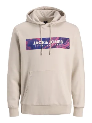 Jack & Jones Anniv Moonbeam Sweat Hoodie Ivory