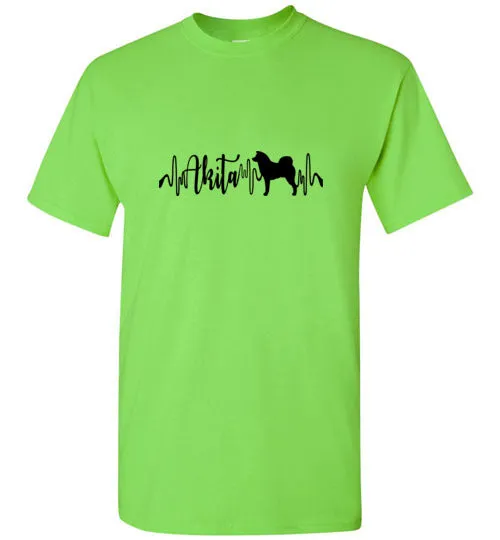 Japanese Akita Heartbeat Gildan Short Sleeve T-Shirt Unisex