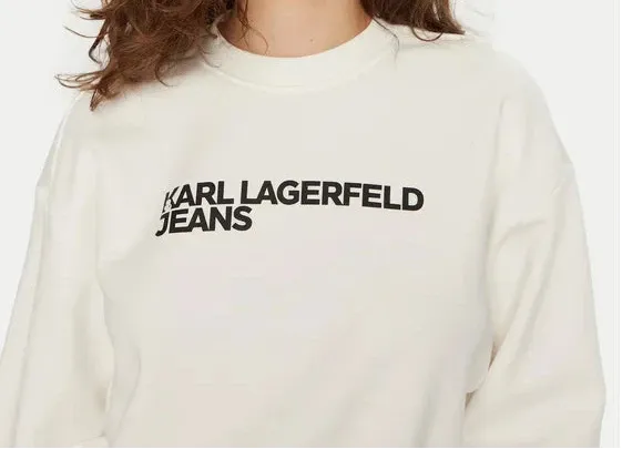 Karl Lagerfeld Regular Essential Logo Sweater | White