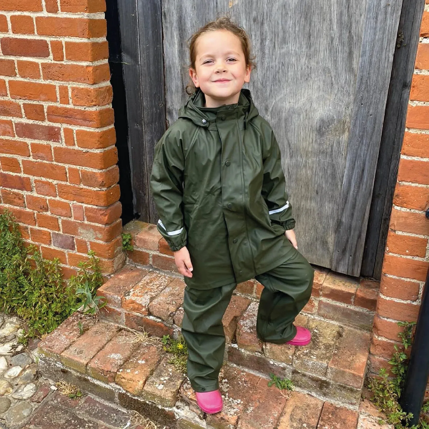 KIDS SPLASHFLEX JACKET - OLIVE GREEN