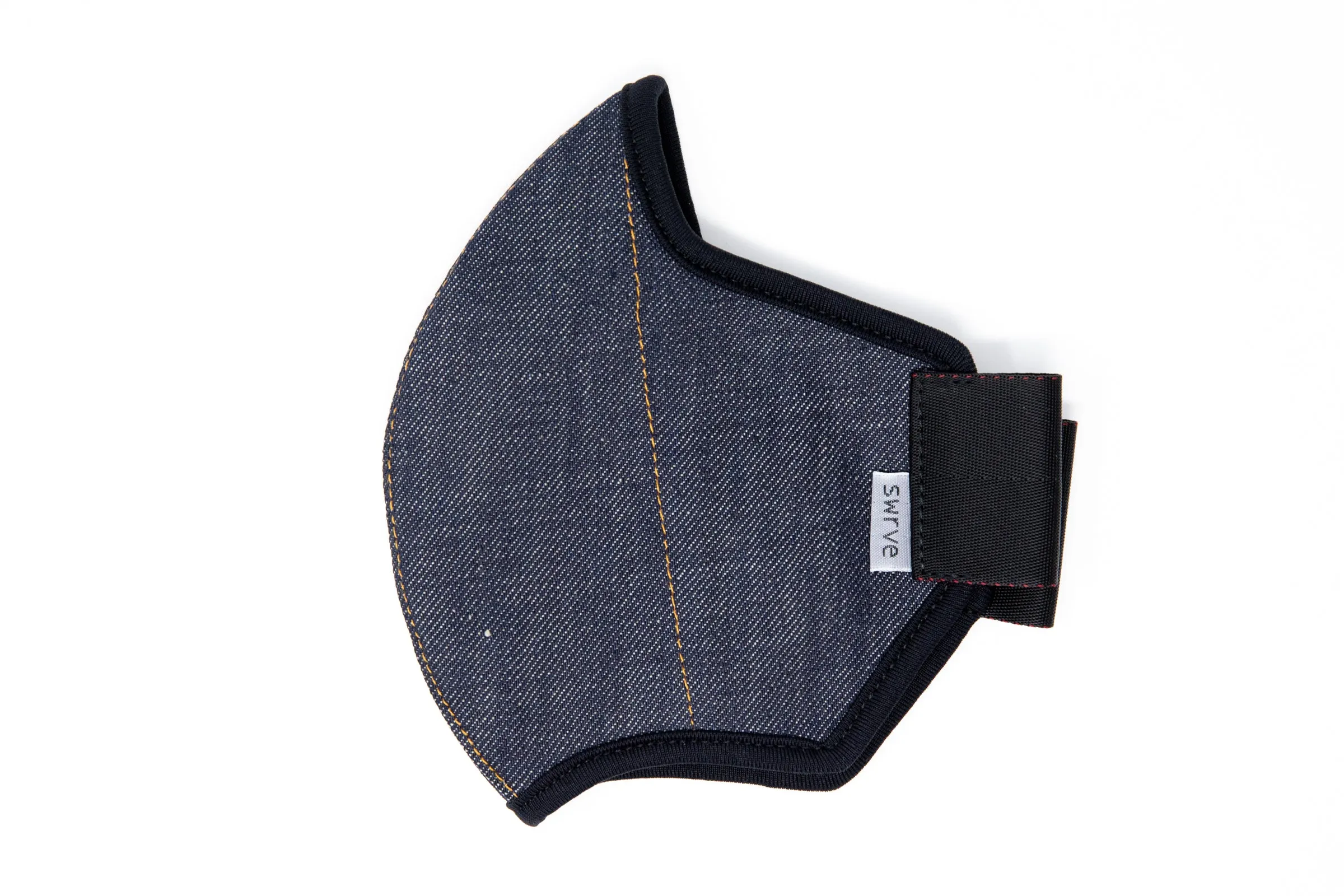 LONG indigo cotton/linen denim MASK