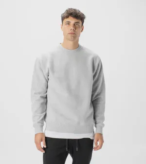 Lowgo Crew Sweat Silver Marle