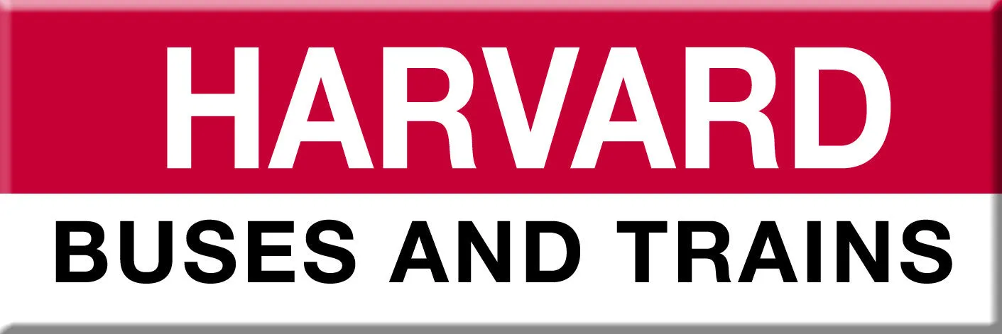 MBTA Red Line Station "Harvard; Buses and Trains" Magnet