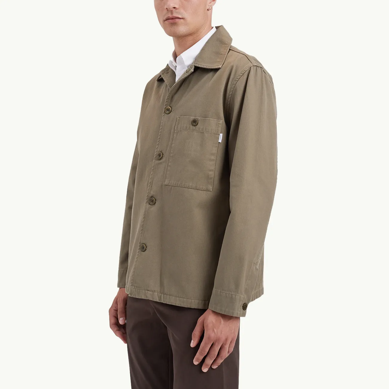 Norse Standard Twill Overshirt - Sediment Green