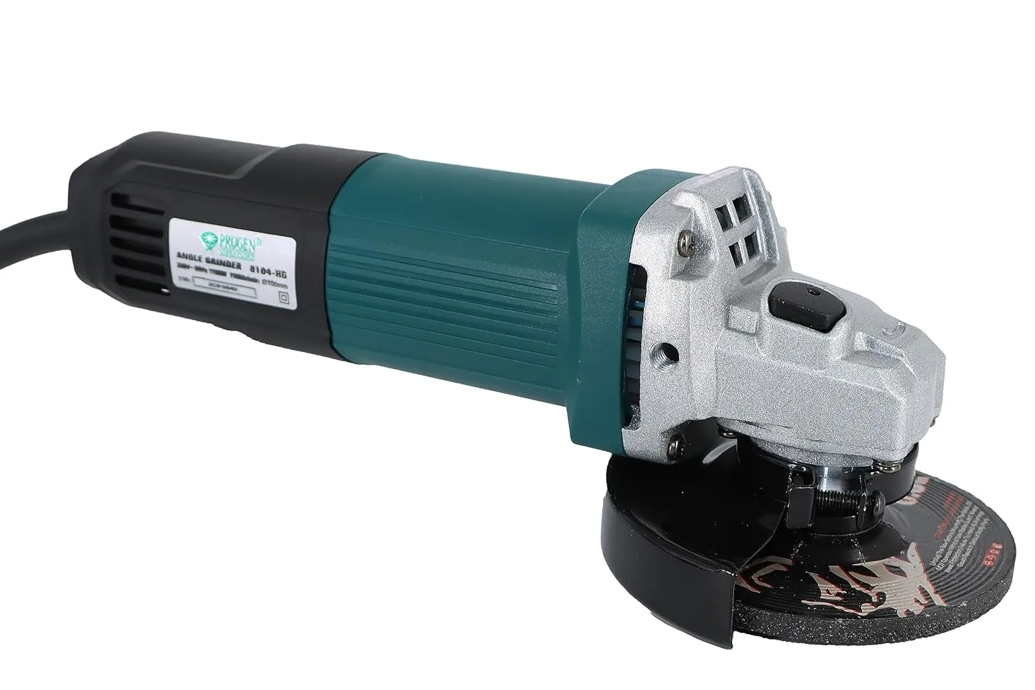 PROGEN 9104 HG 1100W, 100mm Heavy Duty Versatile Multipurpose Angle Grinder for Grinding, Cutting, Sharpening, Polishing, Removing Rust