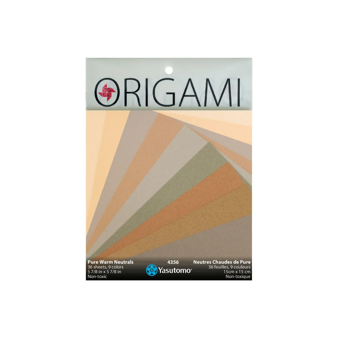 PURE Color Origami Warm Neutrals 9 Colors 36 Sheets (4356)