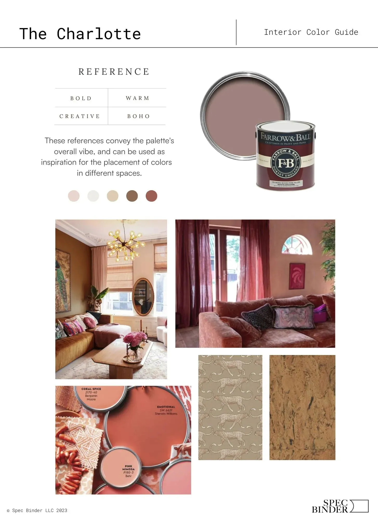 The Charlotte Interior Paint Palette