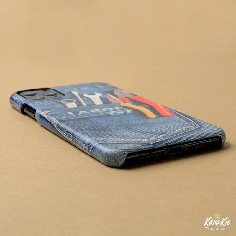 Tool Tucked into a Denim Pocket 3D-Printed Phone Case