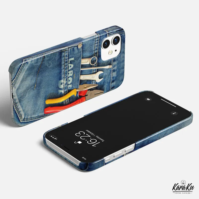 Tool Tucked into a Denim Pocket 3D-Printed Phone Case