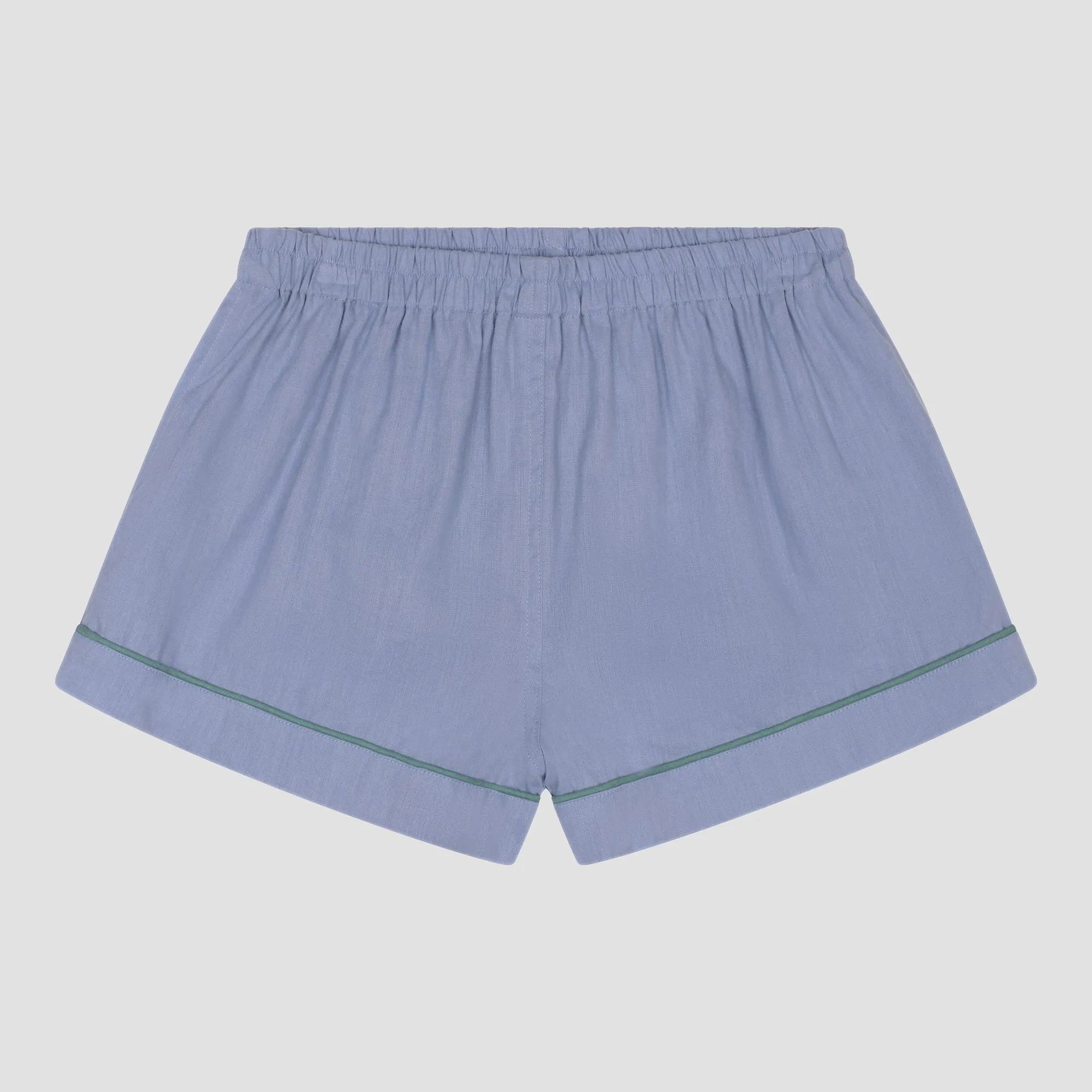 Wave Blue Linen Women's Pyjama Shorts