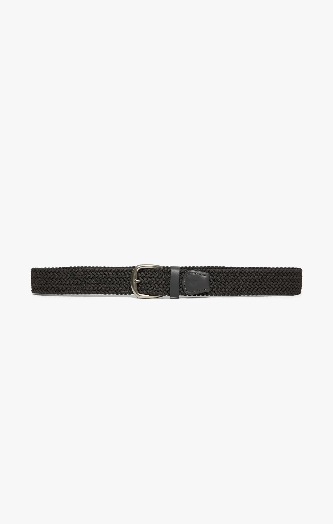 Woven Elastic Belt In Grey