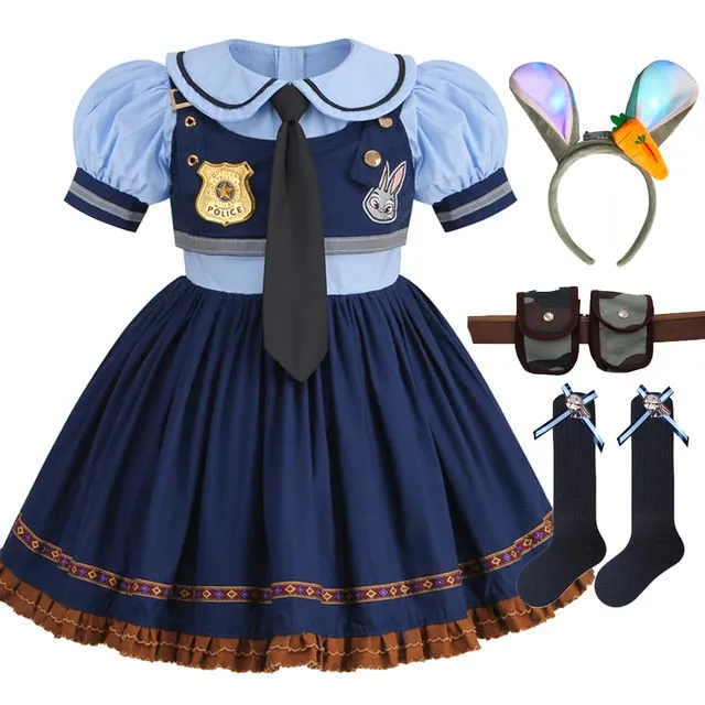 Zootopia Dress Costume Clothing Set