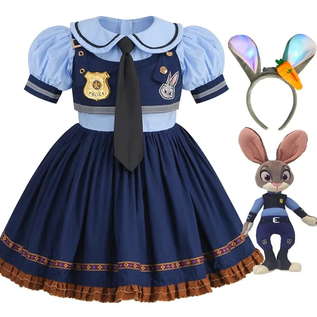 Zootopia Dress Costume Clothing Set